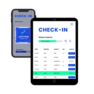 Check-in et badges