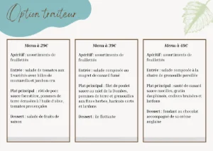 Offre traiteur