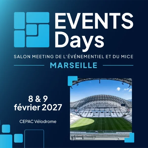 Visuel EVENTS Days à Marseille 2027, format carré 1:1 (1080 × 1080)